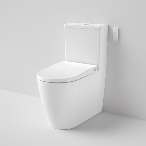 Caroma Bidet Toilet Suites - Urbane Ii Bidet Cleanflush Wall Faced Close Coupled Back Entry Toilet Suite